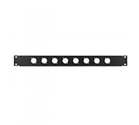 19" Rack 8 x XLR Faceplate 1U by Gear4music