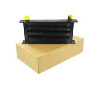 19 Row Oil Cooler AN-10 Engine Transmission Aluminum 13"x7"x 2" Black