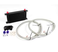 19 Rows Oil Cooler Kit + Steel Flex Hose for VW Bus Transporter T5 / T6 2.0 TDI