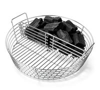 19" Stainless Ash Charcoal Basket with Divider for Big Green Egg XL | Stainless Steel , Fit for Big Joe, Dual Zone Charcoal Holder , Fire Basket for XL Kamado Grill