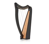 19 String Harp with Levers by Gear4music Black