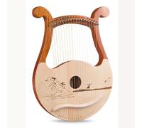 19-string Layya qin portable 16-string small harp beginner self-study 10-string lyre qin lyra harp instrument,B