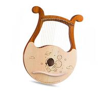 19 String Lyre Mahogany Harp Portable Music Instrument Tuning Wrench For Beginner Lyre Harp for Beginners