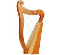 19 String Mahogany Lever Harp, Celtic Irish Harp, 3-Hole Mahogany Lyre Harp, with Tuning Wrench and Black Gig Bag, for Music Lovers, Beginners