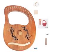 19 String Mahogany Lyre Harp with Resonance Box for Meditation