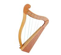 19-String Small Harp Lyre - 15-Tone Stringed Instrument for Music Making and Performance