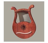 19 Strings Lyre Mahogany Spruce Logs Harp Entry-level Single Board Finger Piano Instrument With Tuning Tool Lyre Harp for Beginners