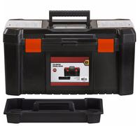 19 inch Black Heavy Duty Strong Plastic Maestro Toolbox with Handle TB095
