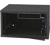 19" wall cabinet 9HE, Triton RXA-09-AS4-BAX-A1, 550x400, can be dismantled, glass door, black