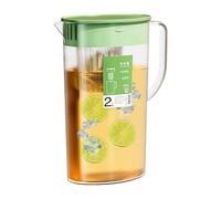 19 x 10 x 26 cm Water Carafe with Tea Strainer, 2 L with Handles, Cold , Ice Tea Kettle, Drink Jug for Homemade Iced Tea and Juice, Cold or Hot Water