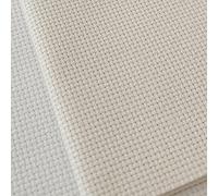 19" x 28" 18CT Counted Cotton Aida Cloth Cross Stitch Fabric (Antique White)
