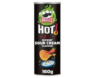 19 x Pringles Hot Kickin Sour Cream Flavour 160G