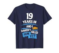 19 Years Anniversary Gift Idea for Her - 19th Wedding T-Shirt