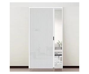 190 200 210 220 230 240 cm High Invisible Folding Door With Honeycomb Structure, No Drilling Required, White Folding Doors For The Wardrobe, Kitchen, Bathroom Sliding Folding Doors(120x200cm/47.5x79in