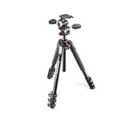 Manfrotto 190XPRO Tripod Kit, 4-Section Aluminium with 3-Way Head, Professional Photography Accessories, Camera Tripod with Pan Tilt Head for Mirrorless and DSLR Cameras