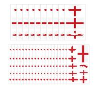 190 pcs (30 sheets) England Flag Tattoos, VEINARDYL Waterproof Sweat England Temporary Tattoo, Sports National Flag Removable Face Tattoo Stickers for Men Women