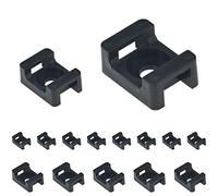 190 Pieces Black Cable Tie Bases,Cable Tie Mounts Saddles (Black)