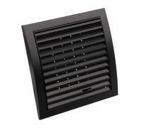 190 x 190mm / 125mm Anthracite Black 7x7 / 5 inch Adjustable Round Plastic Ducting and Fittings for Extractor Fan Ventilation