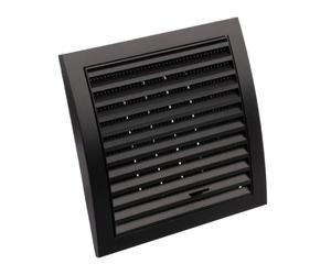 190 x 190mm / 125mm Anthracite Black 7x7 / 5 inch Adjustable Round Plastic Ducting and Fittings for Extractor Fan Ventilation