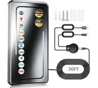 1900+ Miles Range TV Antenna, Digital TV Antenna Indoor for Smart Tv and Old TVs, Portable HDTV Antenna Outdoor for Local Channels with Amplifier Signal Booster-Support 8K 4K 1080p-30ft Coax Cable