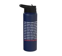 1900 Women's Rights Timeline Activist 2025 Witches Feminism Stainless Steel Insulated Water Bottle