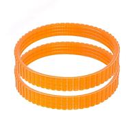 1900B Electric Planer Belt, Toothed Drive Belt Replacement, 9.6mm Width, Orange, Pack of 2