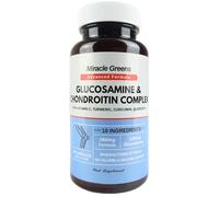 1900mg Glucosamine and Chondroitin Complex | High Strength with 10 Ingredients - Turmeric, Curcumin, Vitamin C, Quercetin, Ginger, MSM and More | Contributes to the Normal Function of Bones | UK Made