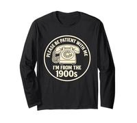 1900s Men Women Vintage Graphic Iconic Retro Phone Memories Long Sleeve T-Shirt