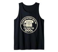 1900s Men Women Vintage Graphic Iconic Retro Phone Memories Tank Top