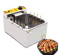 1900W Electric Fryer Sausage Grill Stove - Perfect for Hot Dogs, 12L Cheese Stick Machine with Thermostat for Cake Pops - Commercial Grade Quality