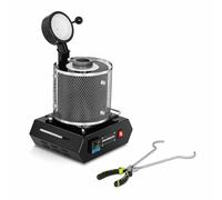 1900W Electric Melting Furnace 3kg Gold Silver Metal Casting Kit with Crucible 230V Fast Heating Digital Display for DIY Jewelry Making