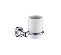 1901 Tumbler and Holder Brass Chrome Plated