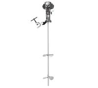 190L/50gal Pneumatic Barrel Mixer Stainless Steel Paint Mixing 1/2HP Adjustable Tank Agitator Beater,with Silencer,Curved Impellers, for Dilution,Dissolution,Reaction,Emulsification,Dispersion