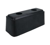 190mm x 75mm Square Standoff Rubber Buffer Bumper Block Pad Stop Trailers 1pc