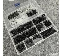 190PCS Fairing Bolt Kit Bolts Screws For Benelli Trk 502 502x 502c Leoncino 500 Tnt 125 Tnt300 Motorcycle Bodywork Screws Nuts Fairing Bolt Kits Screws Fasteners(Black)