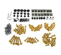 190PCS Fairing Bolt Kit For VFR800 VFR 800 800F 2002-2012 Motorcycle Windscreen Bolts Screws Nuts Clips Screw Fastener Fairing Bolt Kits Screws Fasteners(Gold)