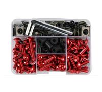 190PCS Motorcycle For M5 M6 Windscreen Fairing Bolts Kit For CBR600RR For CBR1000F For CBR600 For CBR900 Piece black Bolts(RD 190pcs)
