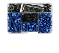 190PCS Motorcycle Windscreen Fairing Bolts Fastener Clip Screws Kit For Suzuki GSXR 600 750 1000 K1 K2 K3 K4 K5 Power Tool(Blu)