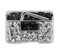 190pcs Screw Set Motorcycle Fairing Screws Kit Windscreen Modified Accessories For Suzuki Gsr 750 CNC Alloy(Sliver)