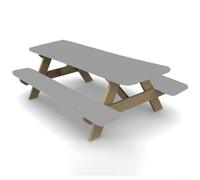 190T210D Oxford Cloth Cover for Garden Table and Chairs Keeps Your Furniture Safe from the Elements (190T gray244 * 72cm)