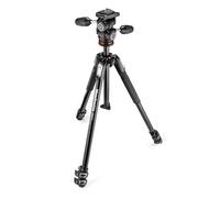 Manfrotto 190X Aluminium 3 Section Tripod and 2-Way or 3-Way Head (190X Trip + 3-Way Head)