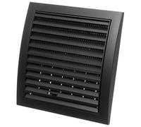 190x190mm / 8x8 inch Anthracite Plastic Adjustable Ventilation Grille - Air Vent Cover with Insect Protection