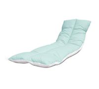 Lancashire Textiles Sun Lounger Cushion Folding Sunlounges Chair Cushions Topper Pads Reclining Home Garden Furniture Outdoor Cushion 190cm (Mint Green, 60 X 190 CM (Pack of 2))