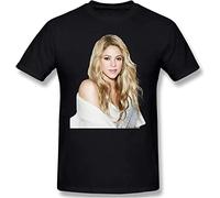 1913&KOAS Shakira T Shirt 2021 Summer New Classic-Fit Short Sleeves Novelty Cotton Shirt Mens Black (Large)