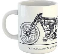 1913 Rudge-Multi Brooklands 500 - Classic Motorcycles Mug - Ceramic - 300ml - Dishwasher and Microwave Safe