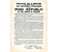 1916 Irish Republic Proclamation Wall Art Print, A3 Size, Historical Document Replica