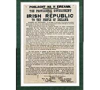 1916 The Proclamation of the Irish Republic - POBLACHT NA H EIREANN A3 Size (42 X 30 cm) Poster