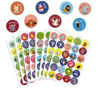 192 Pcs Reward Stickers for Children Motivational Stickers Well Done Stickers Parents' Reward Stickers Teachers Stickers Praise Stickers for Students (2.5cm/1in)