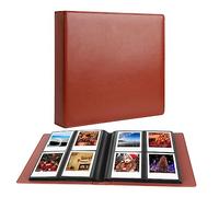 192 Pockets Large Capacity Photo Album for 3.5x4 Polaroid - Compatible with Polaroid i-Type, 600, SX-70 & Fujifilm Wide Instant Films (Brown)
