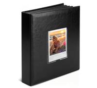192 Pockets Large Photo Album for Square Polaroid i-Type/600/SX-70 Instant Photos,Compatible with Fujifilm Instax Wide 400/300 Instant Camera (Black)